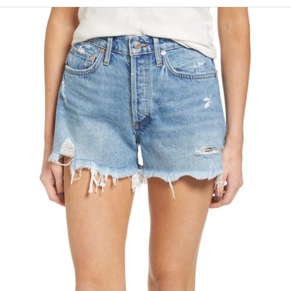 AGOLDE Parker cutoff shorts